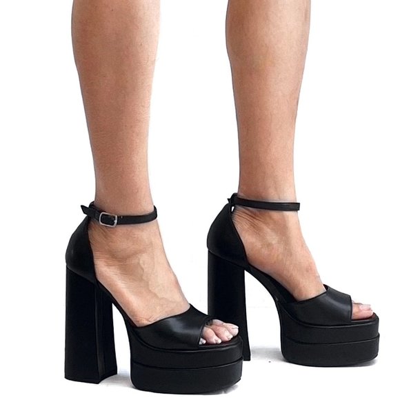 Platform Chunky Heel Sandals main image 1